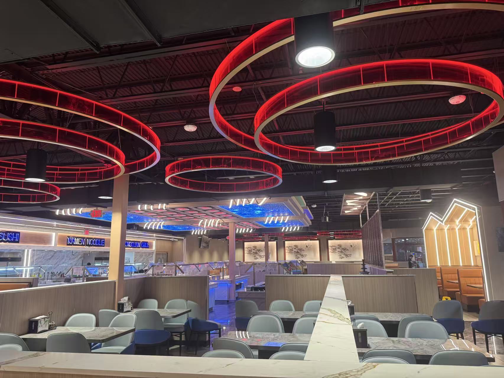 12,000SF 餐厅内部搭建项目