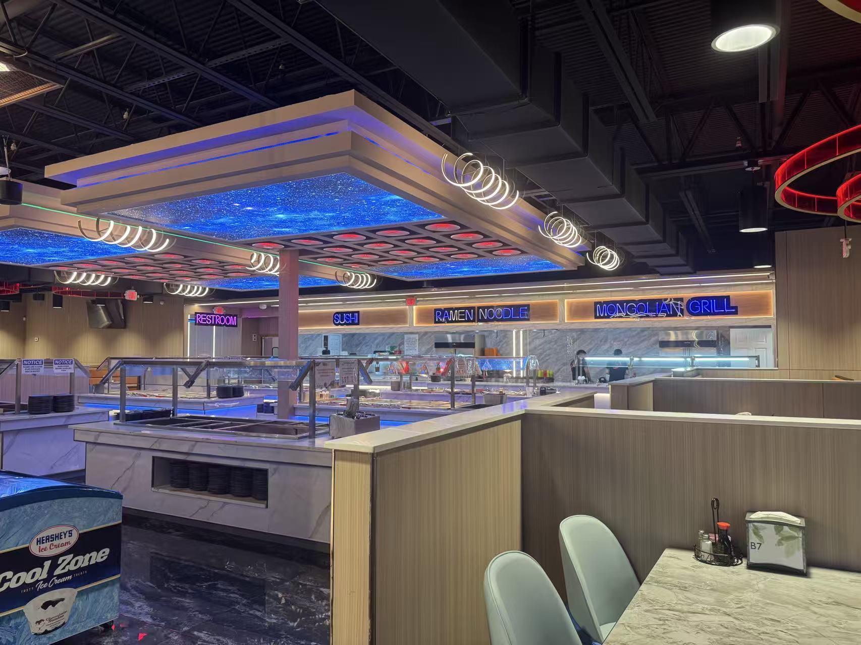 4,800SF 餐厅内部搭建项目